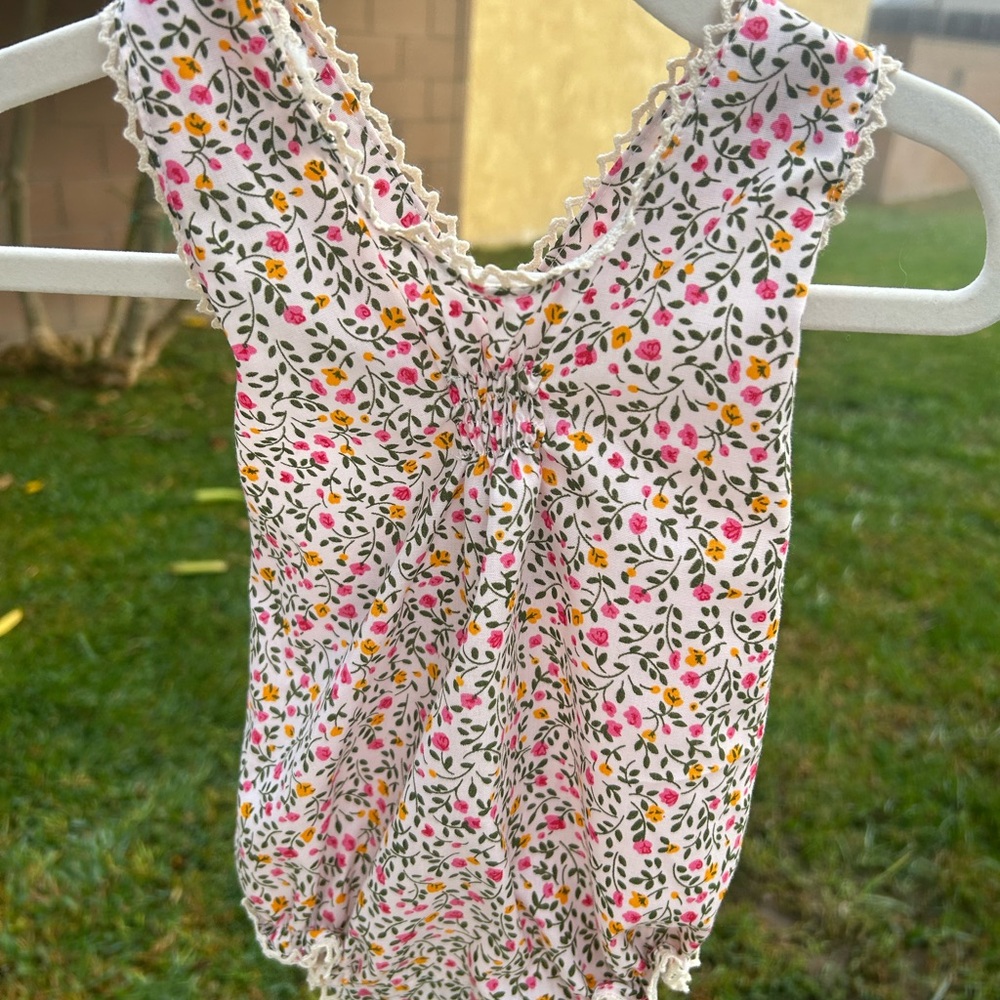 Floral Kids Romper